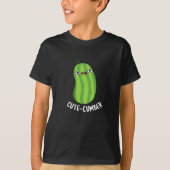 T-shirt Coutecumber Funny Concomber Pun Dark BG (Devant)