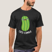 T-shirt Coutecumber Funny Concomber Pun Dark BG (Devant)