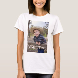 T-shirt Coutume. Ajoutez la photo et le texte