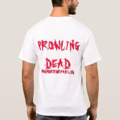 T-shirt coutume de horrorfanz rôdant complètement (Dos)
