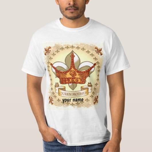 T-shirt coutume de la reine royale (Devant)