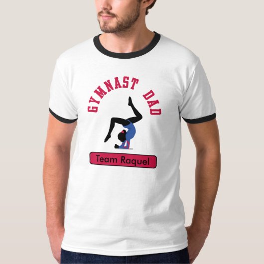 T-shirt Coutume de papa de gymnaste (Devant)