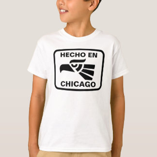 T-shirt Coutume de personalizado d'en Chicago de Hecho