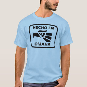 T-shirt Coutume de personalizado d'en Omaha de Hecho