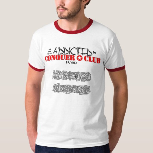 T-shirt Coutume dépendante/hantée (Devant)