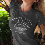 T-shirt Coutume Printemps Pause Été Voyage de petite amie<br><div class="desc">Découvrez le minimalisme chic de la pause printanière avec ce tee-shirt personnalisé célébrant l'évasion de votre équipe de filles ! Déposez les slogans touristiques et montrez l'esprit sophistiqué de votre équipe avec un logo élégant et moderne qui met en vedette votre destination choisie. Chaque regard murmure : "Les vacances de...</div>
