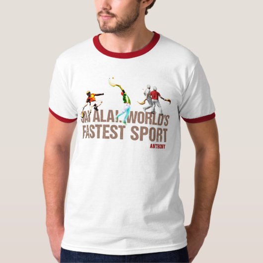 T-shirt Coutume, sport Basque Jai Alai/logo de Cesta Punta (Devant)