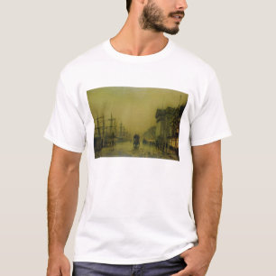 T-shirt Coutumes H de docks de John Atkinson Grimshaw