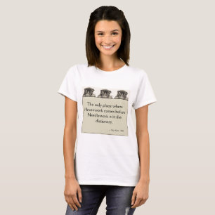 T-shirt Couture avant les travaux domestiques, avec des