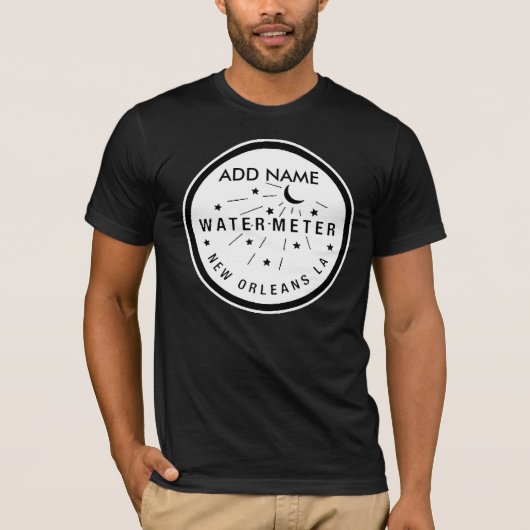 T-shirt Couvercle du compteur d'eau de la Nouvelle-Orléans (Devant)