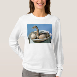 T-shirt Couvercle d'un pot d'albâtre décoré d'un oiseau