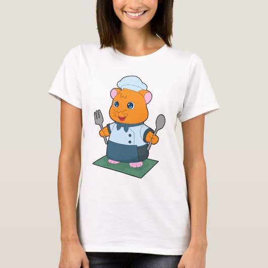 T-shirt Couverts de cuisine pour hamster (Devant)