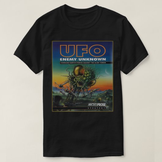 T-shirt Couverture Amiga de défense XCOM UFO (Design devant)
