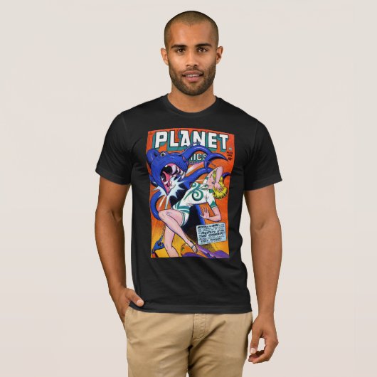T-shirt Couverture Art Planet Comics Numéro 52 (Devant entier)