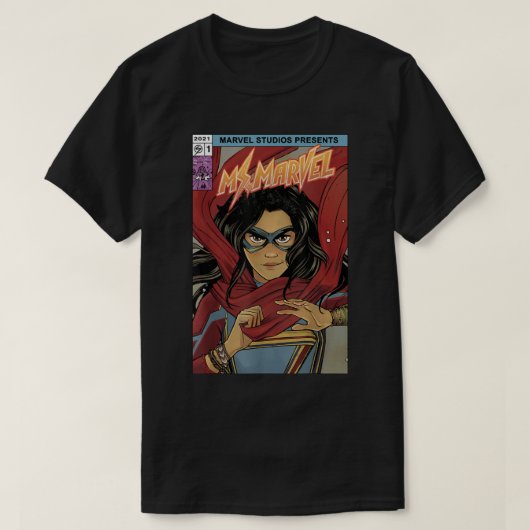 T-shirt Couverture comique de Mme Marvel Kamala Khan (Design devant)