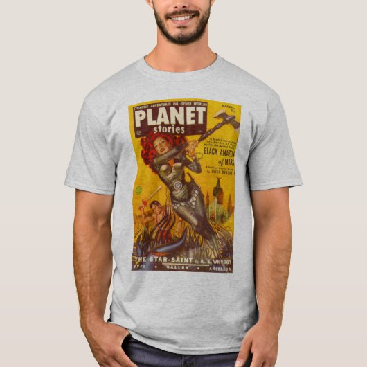 T-shirt Couverture comique de planète (Devant)
