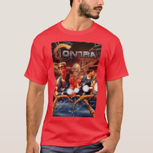 T-shirt Couverture Contra HD rétro (Devant)