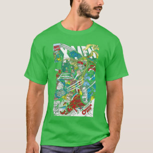 T-shirt Couverture de bande dessinée Marvel Omega Red amis