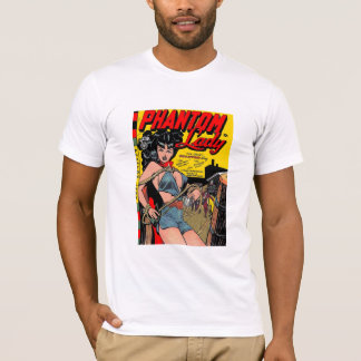 T-Shirt Couverture de Bande Dessinée Vintage Lady