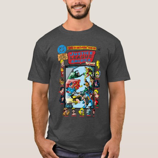 T-shirt Couverture de la bande dessinée DC Comics Justice (Devant)