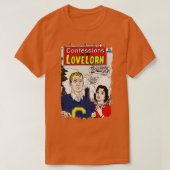 T-shirt Couverture de la bande dessinée Retro Coeur brisé (Design devant)