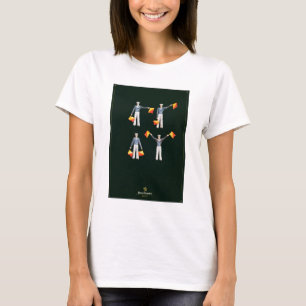 T-shirt Couverture de menu de à bord du QE2 (litho de