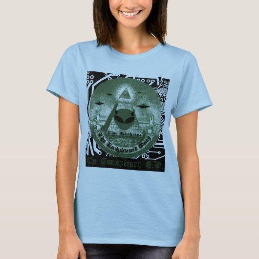 T-shirt couverture de PE de conspiration d'eloheim (Devant)