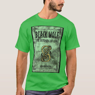 T-shirt Couverture du loup noir La reliure de Loki