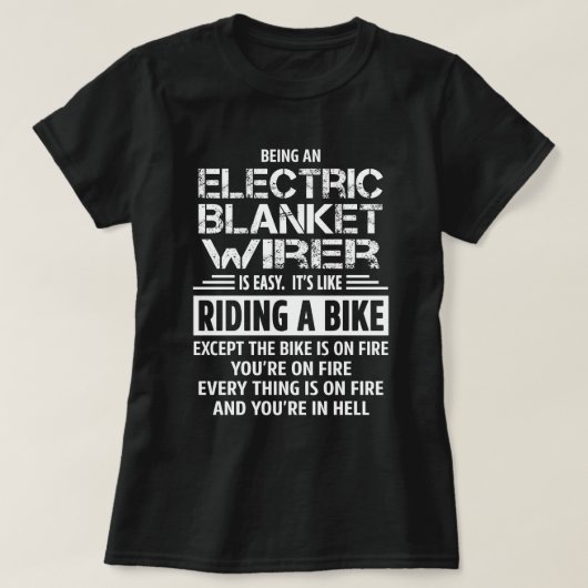 T-shirt Couverture électrique (Design devant)