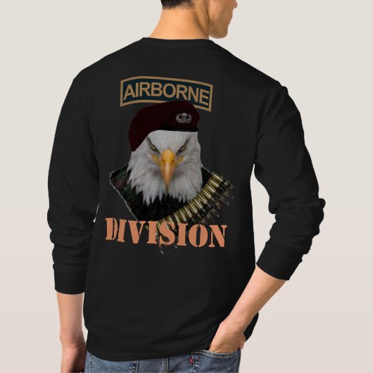 T-shirt Couverture militaire d'aigle d'armée de Division (Dos)