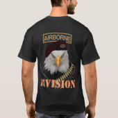 T-shirt Couverture militaire d'aigle d'armée de Division (Dos)