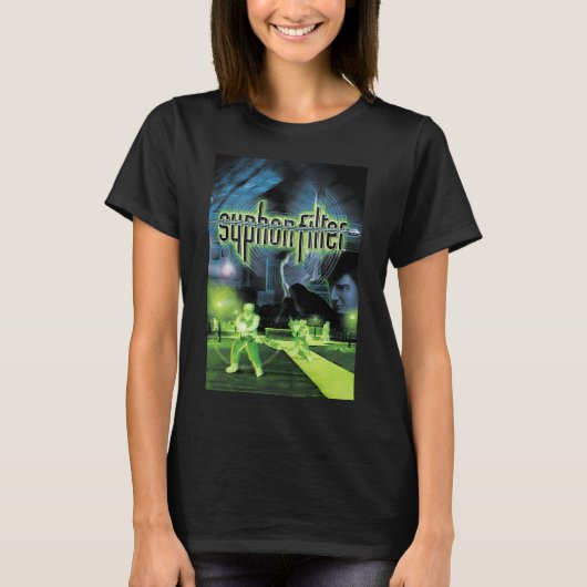 T-shirt Couverture principale de Syphon Filter - PSX (Devant)