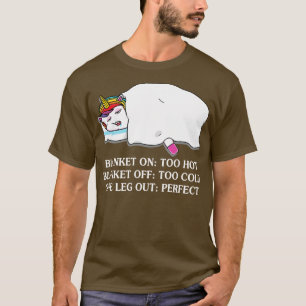 T-shirt Couverture sur trop chaud trop froid parfait licor
