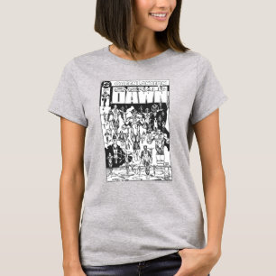 T-shirt Couverture verte d'aube, noire et blanche