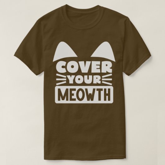 T-shirt Couvrir votre chat 2 (Design devant)