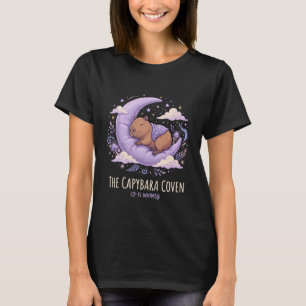 T-shirt Coven de Capybaras Endormis Lune Céleste Fantaisis