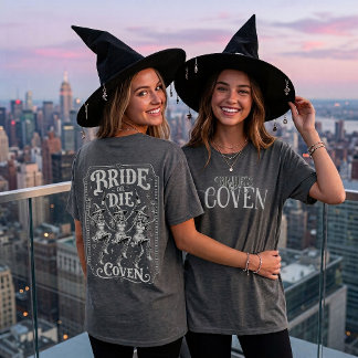 T-shirt Coven de la mariée Halloween enterrement de vie de