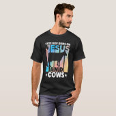 T-shirt Cow Apparel Farmer Cows Lover for Boys (Devant entier)
