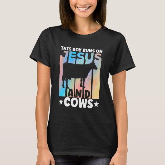 T-shirt Cow Apparel Farmer Cows Lover for Boys (Devant)