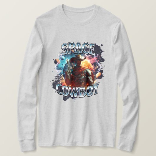 T-shirt Cow-boy Espace Réel Dans L'Espace (Design devant)