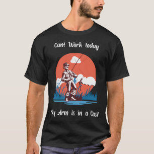 T-shirt Cow-boy Pêcheur Chevauchant une Truite Géante Idée