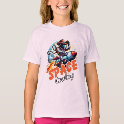 T-shirt Cow-boy spatial |Chemise aventure | Chemise spatia (Devant)