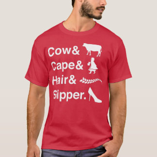 T-shirt Cow Cape Hair & Slipper High School Theatre Music