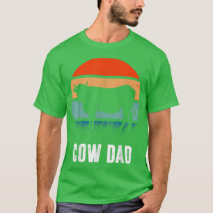 T-shirt Cow Dad Funny Dairy Farmer Cow Father's Day
