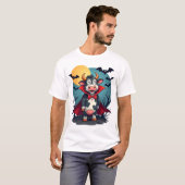 T-shirt Cow Dracula se lève (Devant entier)