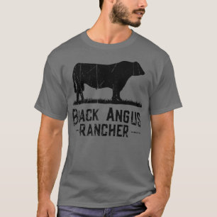 T-shirt Cow Farmer Black Angus Rancher
