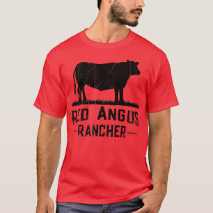 T-shirt Cow Farmer Red Angus Rancher