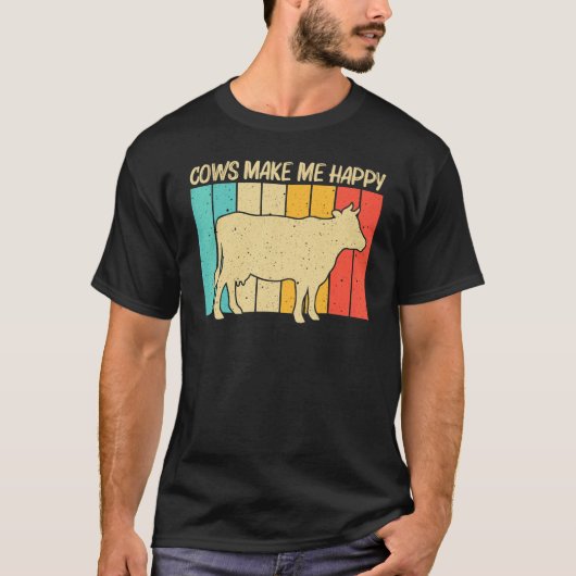 T-shirt Cow For Men Women Cow Farmer Dairy Farming (Devant)