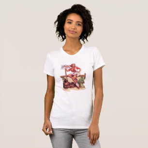 T-shirt Cow-girl vintage Hitchin de rodéo un tour au rodéo