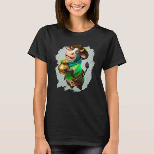 T-shirt Cow Leprechaun Cows St Patricks Day  1 (Devant)